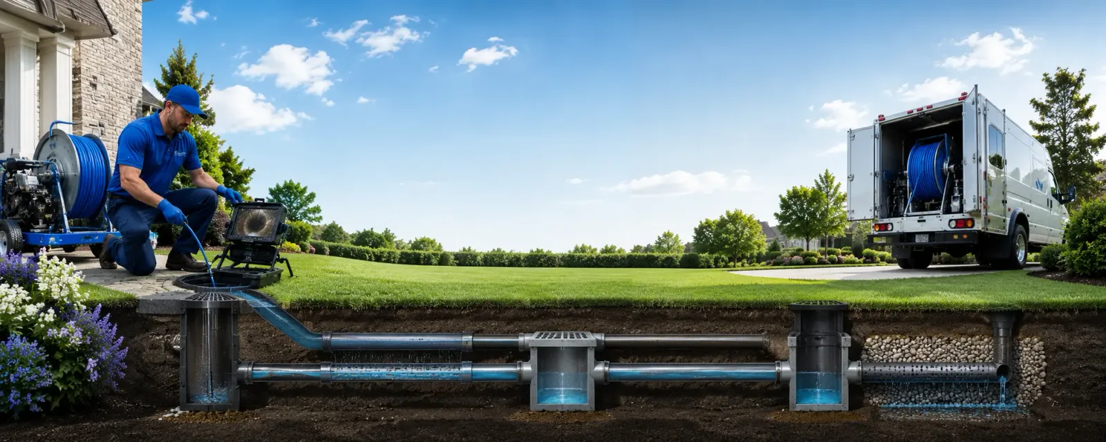 Outdoor drain cleaning information for Cascade, WI